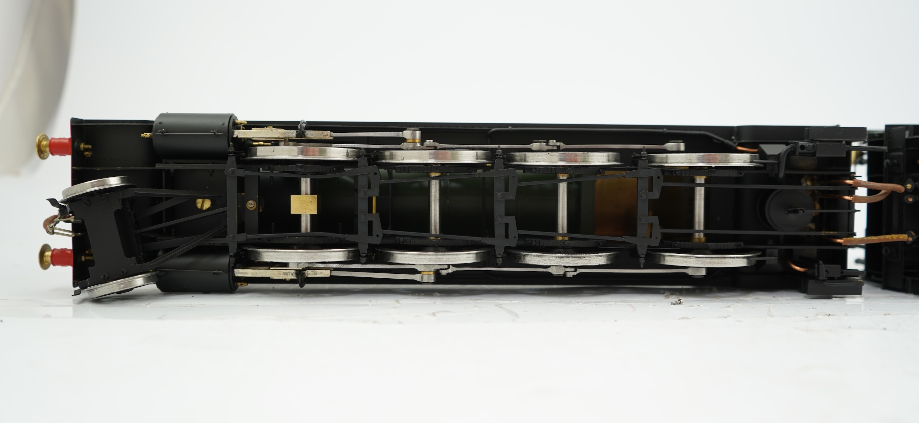 A Gauge One model of GWR Class 47xx, 4700, 2-8-0 tender locomotive, unpowered, well constructed and painted, the cab interior has been left unpainted.